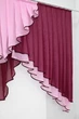 Кухонный ламбрекен VR-Textil № 022к бордовый с розовым 200х150 см (50-957) - изображение 4