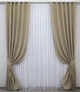 Комплект готовых штор VR-Textil Лен Лён Мешковина № 1141ш Капучино 150х270 см 2 шт (30-962) - изображение 2
