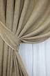 Комплект готовых штор VR-Textil Лен Лён Мешковина № 1141ш Капучино 150х270 см 2 шт (30-962) - изображение 4