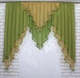 Кухонный ламбрекен VR-Textil № 022к оливковый с янтарным 150х150 см (50-189) - изображение 4