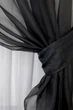 Кухонна занавіска VR-Textil № 018к штора і тюль з ламбрекеном чорний з білим 270х170 см (50-318) - зображення 3