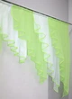 Кухонный комплект VR-Textil № 070к шторка с ламбрекеном салатовый с белым 200х170 см (50-377) - изображение 5