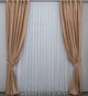 Комплект готовых штор VR-Textil Бархат № 1083ш Персиковый 150х270 см 2 шт (30-903) - изображение 2