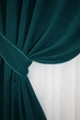 Комплект готовых штор VR-Textil Микровелюр SPARTA № 836ш Темно-бирюзовый 150х285 см 2 шт (30-618) - изображение 4