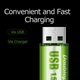 Аккумулятор USB AA 1800mwh 1.5v Lithium Ion Li-Ion - перезаряжаемая батарея 2 шт Doublepow - изображение 3