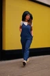 Комбінезон Uniqlo LINEN BLEND V NECK CAMISOLE JUMPSUIT розмір XS темно синій (447079) - изображение 9