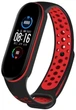 Ремінець BeCover Vents Style для Xiaomi Mi Smart Band 5/Mi Smart Band 6 Black-Red (705153) - зображення 1