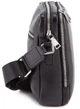 Чёрная кожаная сумка мессенджер на два отделения Marco Coverna 7705-1A black - изображение 4