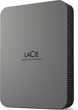 Жорсткий диск LaCie Mobile Drive 4TB STLR4000400 2.5 USB Type-C External Grey - зображення 2