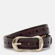 Ремень женский из натуральной кожи Laras CV10ZK-019br-brown 110 см Коричневый (ROZ6400176557) - изображение 1