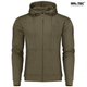 Реглан с капюшоном на молнии Mil-tec Tactical hoodie Olive 11472012-XL - изображение 6