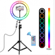 Кільцева LED лампа RGB-260 (26см) Чорний 25 Вт (260RGBKLCVLMP) CLS55 - зображення 4