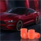 Светящиеся фосфорные Колпачки на ниппель авто, велосипеда, скутера Classic Neon Red, 4 шт (67739) - изображение 3