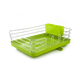 Сушка для посуды с органайзером MVM 39х30х12 см Зеленая (DR-02 GREEN) - изображение 5