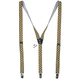 Подтяжки Bow Tie House желтые с оригинальным узором узкие Y1.5 см 08263 - изображение 1
