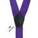 Подтяжки Bow Tie House темно-фиолетовые 2,5 см Y-образные 09500 - изображение 3