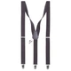 Подтяжки Bow Tie House темно-серые Grey Fog 2,5 см 10204 - изображение 2