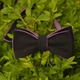 Краватка-метелик Bow Tie House льняна двостороння (чорний;фіолетовий) 05951 - зображення 8