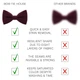 Бабочка Bow Tie House маленькая бордовая льняная 10248S - изображение 3