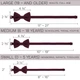 Бабочка Bow Tie House маленькая бордовая льняная 10248S - изображение 4
