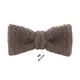 Бабочка Bow Tie House вязаная коричневая твидовая - узкая 09879 - изображение 1
