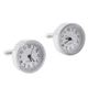 Запонки Bow Tie House элитные с механизмом часов quartz watch 08620 - изображение 3