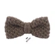 Бабочка Bow Tie House вязаная коричневая твидовая - пышная 09876 - изображение 1