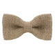 Метелик Bow Tie House з мішковини сірого відтінка 09573 - зображення 1