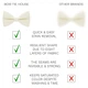 Бабочка Bow Tie House большая молочная с габардина 10294L - изображение 3