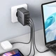 Зарядное устройство Ugreen CD226 3 х USB-C + USB-A 100 Вт GaN Черно-серое (90575_WV) - изображение 4