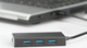 Hub USB Digitus USB 3.0 Hub biurowy 4-w-1 (DA-70240-1) - obraz 5