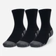 Набор мужских носков высоких хлопковых Under Armour UA Performance Cotton 3p Mid 1379530-001 коттон XL 3 пары Черный (196883995004) - изображение 1