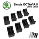Ремкомплект обмежувача дверей Skoda OCTAVIA (II) 2004 до 2013 фіксатори вкладки втулки - зображення 4
