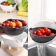 Многофункциональная вращающаяся овощерезка BASKET VEGETABLE CUTTER Белый - изображение 3