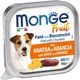 Упаковка вологого корму для собак Monge Dog Wet FRUIT качка з апельсином 0.1 кг x 4 шт (1826000000024) - зображення 2