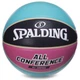 Мяч баскетбольный PU №7 S-G ALL CONFERENCE (PU, бутил, голубой-черный) (76895Y) - изображение 1