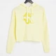 Худи теплое оверсайз женское Calvin Klein 103761112 XL Желтое (1159802107) - изображение 5