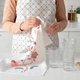 Рушник кухонний IKEA INAMARIA із квітковим візерунком 45х55 см 804.930.79 - зображення 2