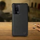 Кожаная накладка Stenk Cover для Xiaomi Poco F5 Pro Чёрная (74149) - изображение 1