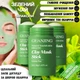 Комплект маска для лица зеленый чай 3 штуки Guanjing Green Tea Clay Mask Stick глубокое очищение, сужение пор, увлажнение - изображение 1