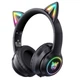 Накладні навушники ONIKUMA Bluetooth Gaming CAT with LED B90, 800mAh, BT5.0, AUX, 800mAh, 15h, black - зображення 1