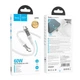 Кабель Type-C на Type-C 60 Вт HOCO Transparent Discovery Edition charging data cable (1.2M, 60W, 3A). White - зображення 5