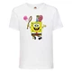 Футболка Спанч Боб 28 (Sponge Bob) белая 152 см - изображение 1