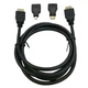Кабель HDMI-HDMI 1,5 метра з перехідниками miniHDMI та microHDMI на блістері - зображення 1