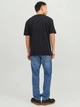 Футболка хлопковая длинная мужская Jack & Jones 12234746 XL Black (5715424100896) - изображение 2
