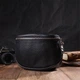Жіноча сумка з натуральної шкіри Vintage в міському стилі чорного кольору (bg221fash22) - зображення 10