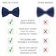 Бабочка Bow Tie House большая Denim Blue однотонная габардин 09425L - изображение 3