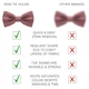 Бабочка Bow Tie House атласная цвета *пыльная роза* 09562 - изображение 3