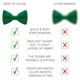 Бабочка Bow Tie House однотонная зеленая габардин - взрослая 08193 - изображение 3