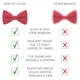 Бабочка Bow Tie House нежно-красная однотонная матовая 08843 - изображение 3